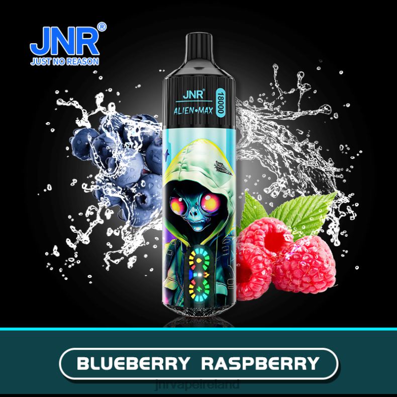 JNR vape nicotine content H060P33 JNR ALIEN MAX Blueberry Raspberry