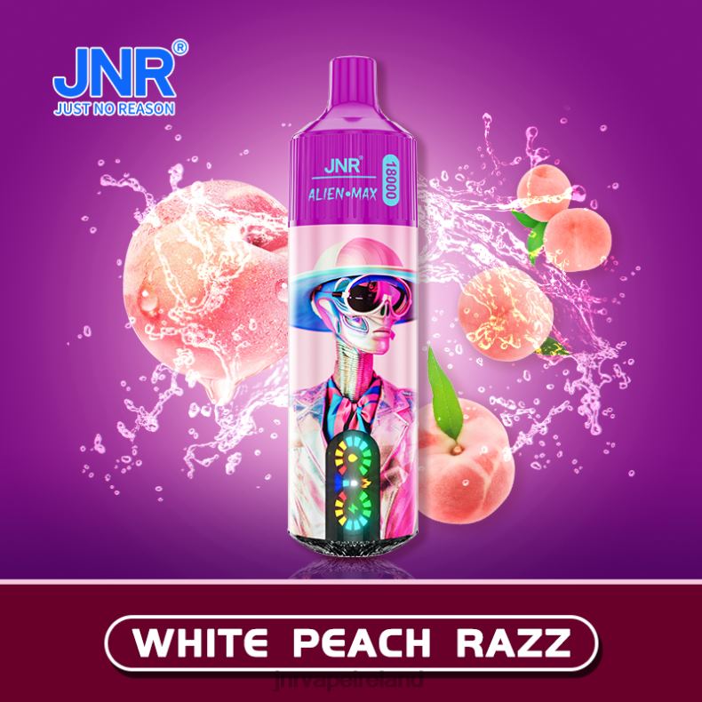 JNR vape review H060P20 JNR ALIEN MAX White Peach Razz