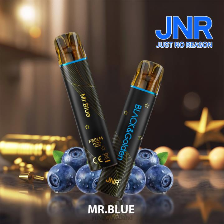 Mr.Blue JNR vape Ireland 6X8L278 JNR BLACK & GLODEN