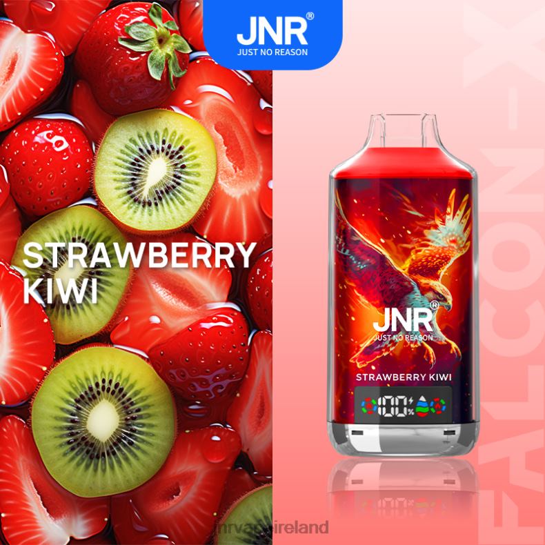 JNR vape nicotine content H060P6 JNR FALCON X Strawberry Kiwi
