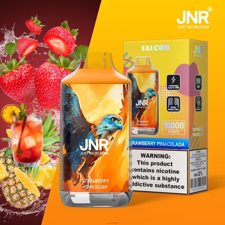 Strawberry Pinacolada without Fruits JNR vapes website 6X8L228 JNR FALCON