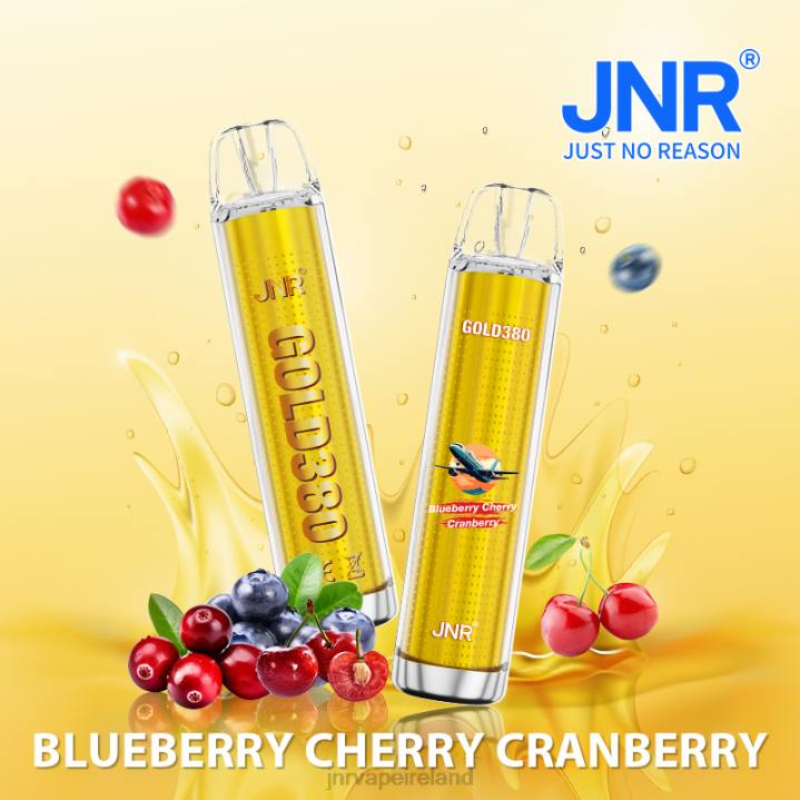 Blueberry Cherry Cranberry JNR vape Dublin 6X8L43 JNR GOLD380
