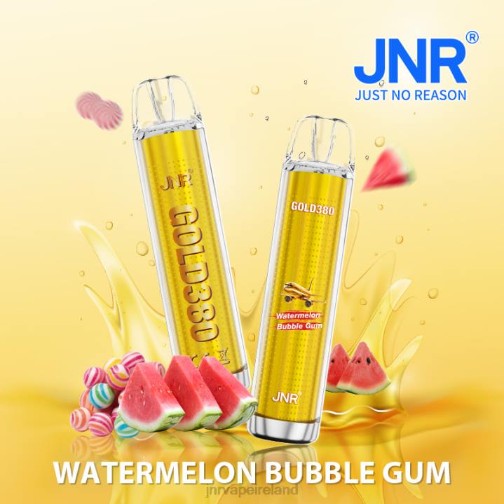 Watermelon Bubble Gum JNR vape Ireland 6X8L53 JNR GOLD380