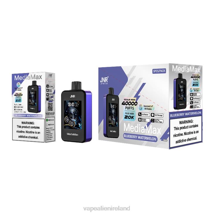 JNR MediaMax 40k Puff JNR vape Dublin -Blueberry Watermelon XX02Z12