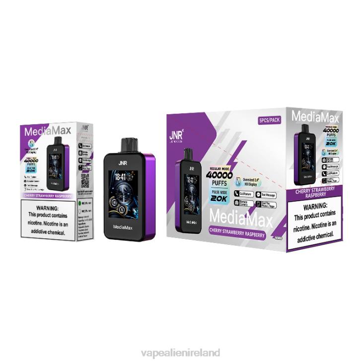 JNR MediaMax 40k Puff JNR vape nicotine -Cherry strawberry raspberry XX02Z14