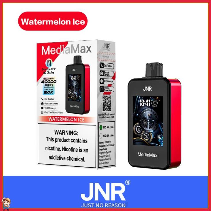 JNR MediaMax 40k Puff JNR vape shop -Watermelon Ice XX02Z18