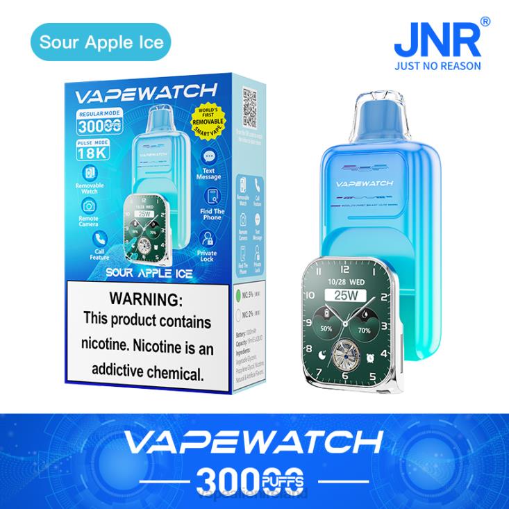 JNR Vape Watch JNR vape nicotine content -Sour Apple Ice XX02Z5