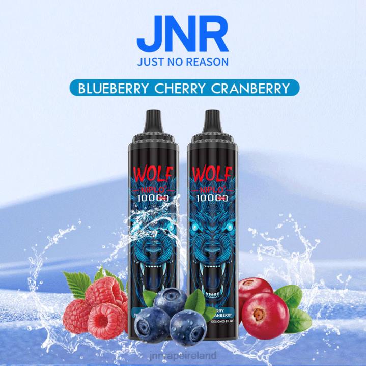 Blueberry Cherry Cranberry JNR vape Ireland 6X8L359 JNR WOLF NIPLO