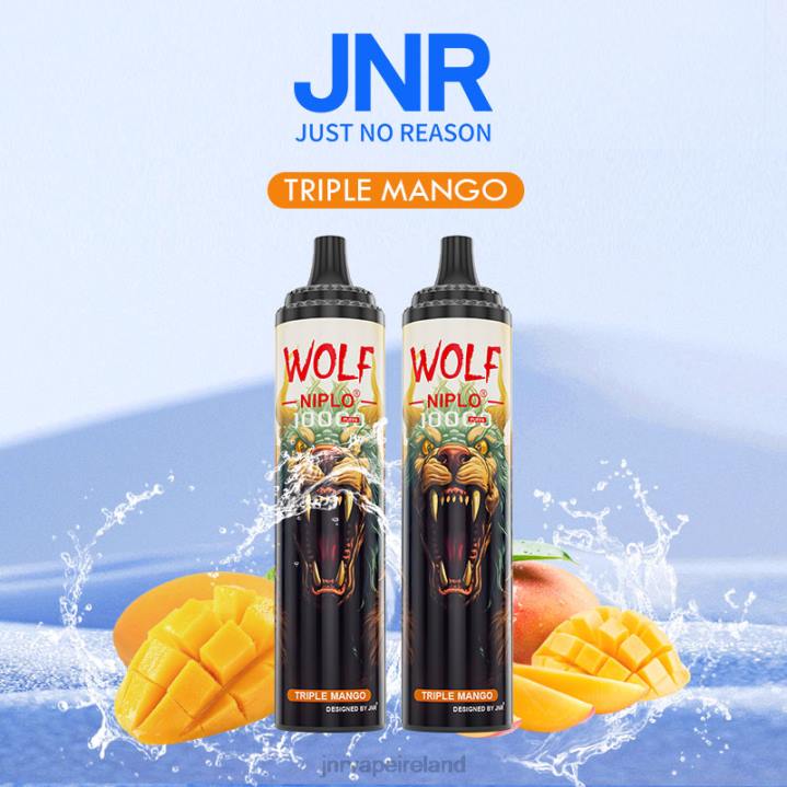 Triple Mango JNR vape nicotine content 6X8L348 JNR WOLF NIPLO