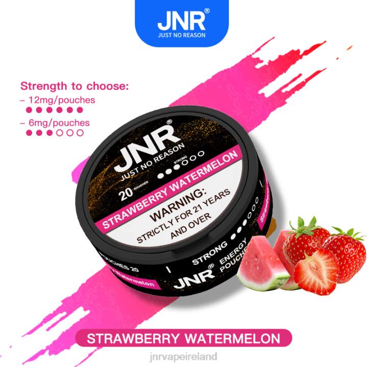Strawberry Watermelon JNR vape nicotine content 6X8L105 JNR ENERGY POUCHES